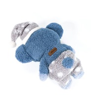 Jouet éléphant en peluche bleu mignon avec tissu doux, poupée en peluche légère pour enfants et cadeau