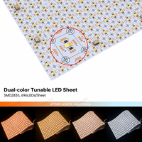 Feuille LED flexible 696 LED/m CCT réglable, CRI90 élevé, découpable et dimmable, pour éclairage de plafond, signalétique et caissons lumineux