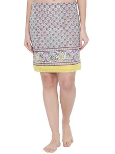 ผ้าซิ่นพิมพ์ลายด้วยมือจากผ้าฝ้ายสำหรับผู้หญิง น้ำหนักเบา ใช้คลุมบิกินี่ เหมาะสำหรับใส่ไปเที่ยวทะเลและรีสอร์ทช่วงฤดูร้อน - Product Image 5