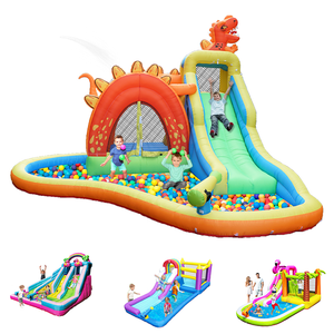 Air House <b>Inflatable</b> Bouncer With Blower Jumping Castle <b>Slide</b> Family Backyard <b>Inflatable</b> Bouncer House Jump House <b>Inflatable</b> Bou - Product Image 2