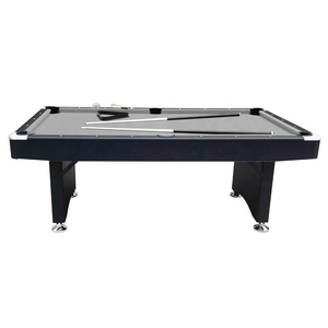 Table de <span class=keywords><strong>billard</strong></span> américaine portable en MDF avec pieds pliants de qualité supérieure, design léger, 6 pieds, avec poches de récupération de balles - Product Image 4