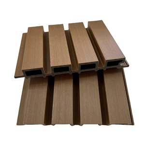 High Quality Water Proof Wood and <strong>Plastic</strong> Composite WPC Fluted <strong>Wall</strong> Panel WPC Ceiling <strong>Tile</strong> for Outdoor Indoor Decoration - Product Image 2