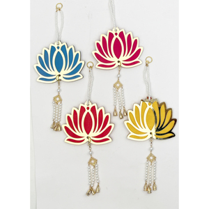Adornos Colgantes de Perlas de Loto Multicolor con Borlas de Cuentas para Decoración del Hogar y Templos (Toran) - Product Image 3
