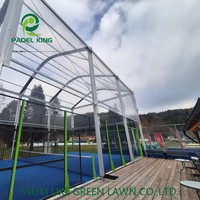 Toit de court de padel motorisé à structure en acier certifié CE, ouverture automatique par télécommande, pour clubs haut de gamme OEM ODM