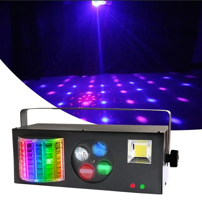 Disco Licht Dj Led Laser Projector Gobo Flash Strobe Laser 4 In 1 Effecten Podiumverlichting Dmx Bar Nachtclub Muziek Feestverlichting