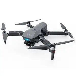 KF101 drone 4k kamera ganda OEM, mainan Quadcopter lipat tanpa sikat aliran optik menghindari hambatan