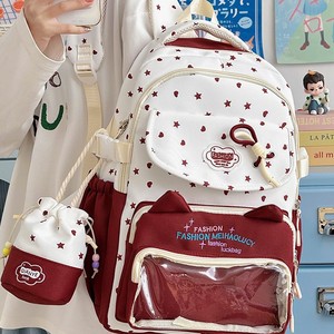 New Fashion Lightweight Portable Anti-Theft <b>Waterproof</b> Zipper <b>School</b> Travel Casual Summer <b>Backpack</b> Coco Love Ice Cream Color - Product Image 5