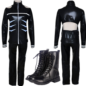 Costume de cosplay BAIGE New <span class=keywords><strong>Tokyo</strong></span> <span class=keywords><strong>Ghoul</strong></span> Kaneki Ken, veste noire à capuche, short, uniforme, vêtements de sport avec haut pour Noël - Product Image 1
