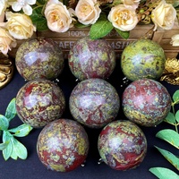 Vente en gros de cristaux naturels artisanaux, boule de cristal de haute qualité, sphère de pierre de sang de dragon pour la décoration et les cadeaux