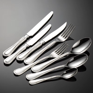 Cubiertos de Acero Inoxidable 18/10, Vajilla de Alta Gama para Hotel, Elegantes Cubiertos Plateados con Acabado Espejo, Cuchillo y Tenedor para Cena - Product Image 6