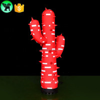 Carnival Lighting Decor Inflatable Customized Lighting Festival Event Inflatable Cactus Replica A8339