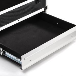 Caja de Herramientas de Aluminio con Cajón, Cerradura Metálica, Organizador de Herramientas Portátil, Estuche para Oficina y Gimnasio - Product Image 2