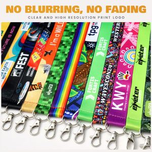 Custom Design Your Own Embossed Logo Printing School Neck Strap <b>Lanyard</b> With Badge Reel - Product Image 3