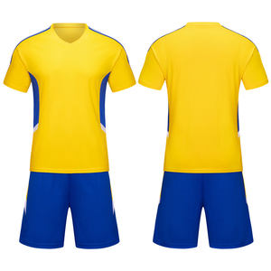 Vêtements de sport professionnels uniforme de football pour adultes nouveau Style couleur unie taille personnalisée hommes France maillots de football - Product Image 4