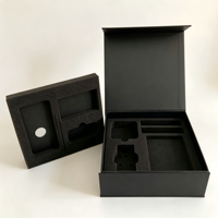 Boîte Rigide Magnétique Pliable Vert Émeraude avec Insert Mousse EVA pour Bijoux en Gros