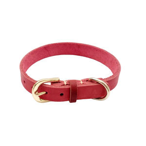 Meistverkauftes Verstellbares Kleines Echtes Leder-Haustierhalsband Weiches Einfarbiges Muster mit Dekorativen Bändern Individuell Anpassbar für Hunde und Katzen - Product Image 4