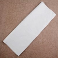 Papier de soie d'emballage blanc antistatique double face 17 g/m² sur mesure pour vêtements et cadres photo, emballé sur palette