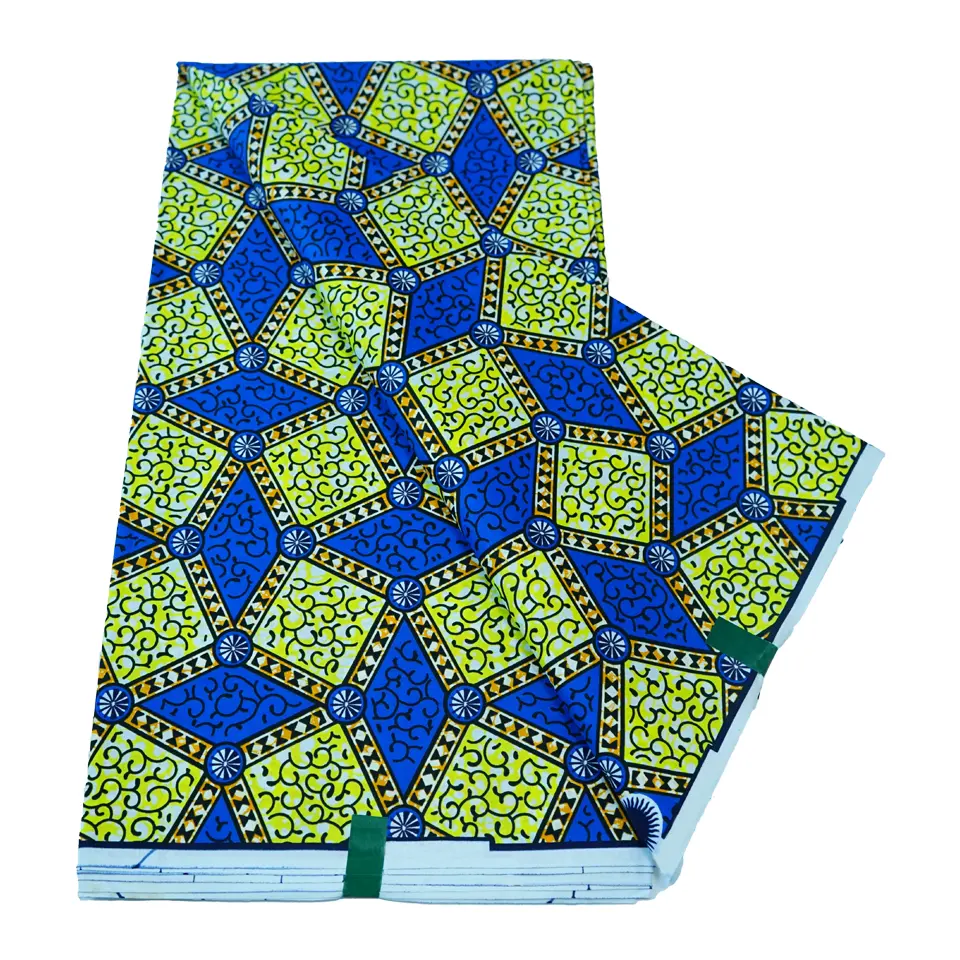 New Arrival Design African Cotton Fabric Kente Bogolan Loincloth Batik Wax For Dress