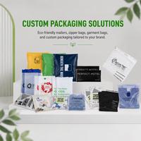 Sacs refermables biodégradables personnalisés, pochettes à fermeture éclair givrées, sacs d'emballage pour vêtements compostables, écologiques et refermables pour vêtements