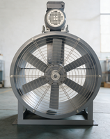 Ventilateur axial T40 antidéflagrant à entraînement par courroie, ventilateur axial à moteur externe, ventilateur d'extraction de fumée haute température pour cabine de pulvérisation chimique