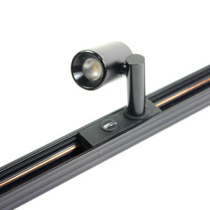 Lampu <span class=keywords><strong>Track</strong></span> kabinet lemari Museum Showcase Display lampu mebel dengan strip untuk Museum kaca <span class=keywords><strong>LED</strong></span> Hitam aluminium 90 COB 3000 - Product Image 3