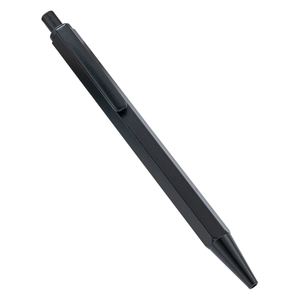 Customized Logo UV Printing Laser Engraving Matte Black Metal Sports Hexagon Ballpoint <b>Pen</b> 1.0mm for Promotional Use Gift - Product Image 1