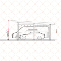 Fabricant Garage préfabriqué à plancher plat 3 en 1 en conteneur Garage préfabriqué sans châssis en conteneur à paquet plat avec toit prolongé