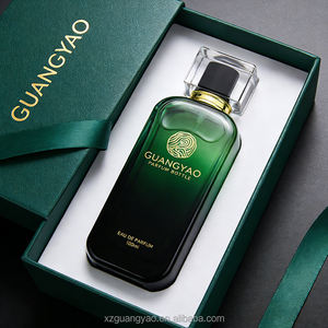 Flacon de parfum en verre rectangulaire de 100 ml avec <span class=keywords><strong>dégradé</strong></span> de couleurs personnalisé en usine, couvercle <span class=keywords><strong>carré</strong></span> en acrylique, logo personnalisé, boîte personnalisée - Product Image 1