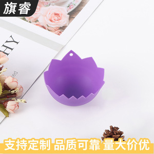 Silicone Egg Poacher Multi Color Solid Design Kitchen Egg Steamer For Poaching Eggs - Product Image 4