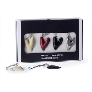 Portachiavi con Ciondolo a Cuore in Argento, Serie Amore, 300 Pezzi in Scatola, Accessorio di Moda - Product Image 2