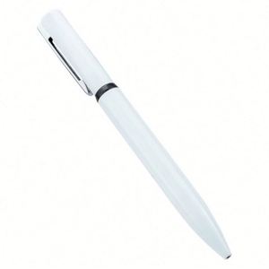 Wholesale 1.0Mm Twist-Action Business Hotel Promotional Gift White With Custom Logo Metal Ballpoint <b>Pens</b> - Product Image 1