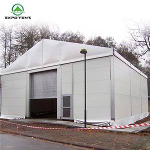 Tente d'atelier industrielle en aluminium <span class=keywords><strong>temporaire</strong></span>, Double revêtement Pvc, personnalisée, à entrepôt en plein air - Product Image 1