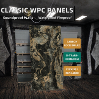 Panel Dinding Kedap Suara, Tahan Air, Tahan Api, Bebas Formaldehida, WPC Klasik Eropa, Mewah untuk Ruang Tamu, Kamar Tidur, Vila, Rumah Sakit