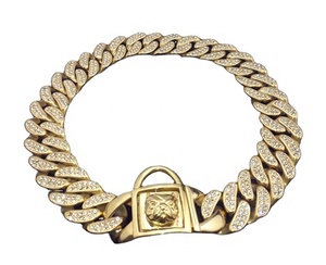 Collier <span class=keywords><strong>de</strong></span> chien en plaqué <span class=keywords><strong>or</strong></span>, chaîne en <span class=keywords><strong>or</strong></span>, design <span class=keywords><strong>ras</strong></span> du <span class=keywords><strong>cou</strong></span>, pour chien - Product Image 1
