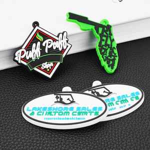 Vente en gros dessin animé 2D 3D PVC souple porte-clés cadeau en caoutchouc porte-clés en silicone avec logo personnalisé - Product Image 3