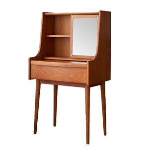 French Style Vintage Solid Wood Dressing <b>Table</b> With Mirror Storage Bedroom Makeup <b>Vanity</b> Desk Combined - Product Image 5