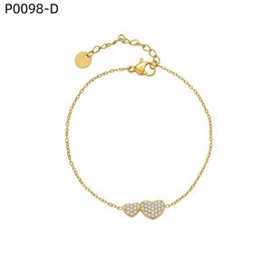 Amy Amy Heart Shape 925 <b>Silver</b> <b>Bracelet</b> With Zirconia For Women Romantic Everyday Wear Chain Link Jewelry P0098 - Product Image 2