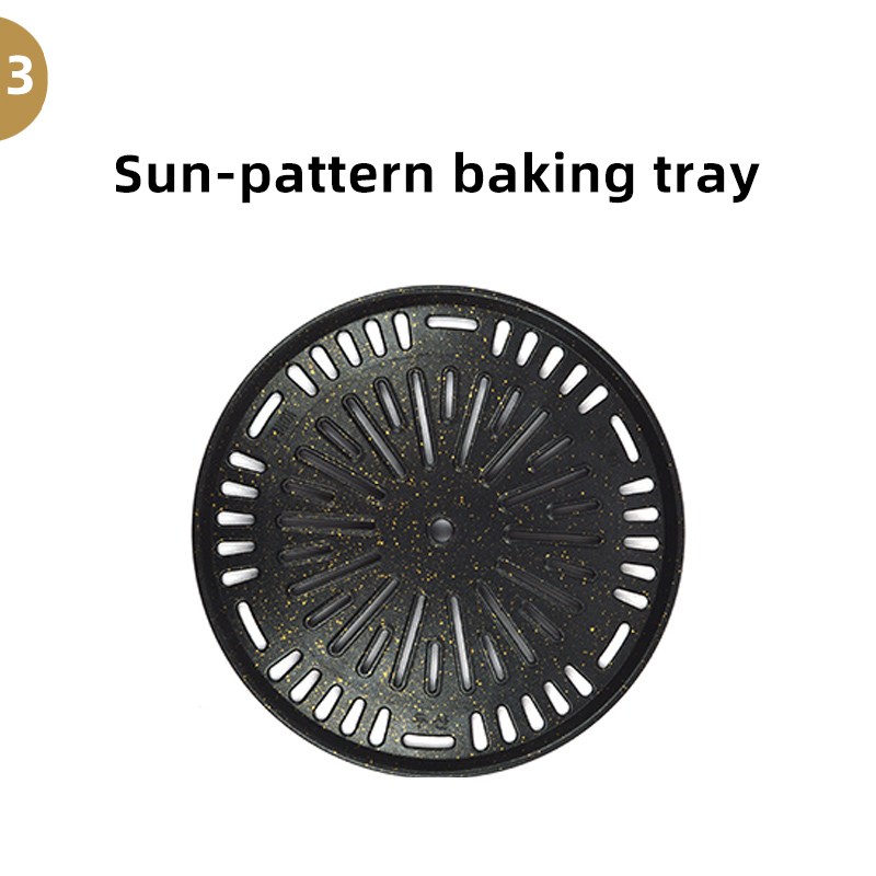 3-Sun Pattern Grill Pan
