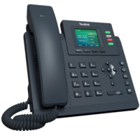 Téléphone IP Gigabit SIP-T33G, 4 lignes SIP, écran LCD couleur 2,4 pouces, double GE PoE, voix HD, conférence 5 voies, téléphone VoIP professionnel pour PME
