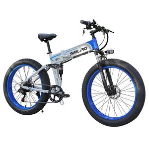 Smlro S11 elektrikli kalın tekerlekli bisiklet e-bisiklet 26*4.0 lastik 500W 1000W Motor 48V 10AH 14AH lityum pil katlanır kar dağ şehir bisiklet - Product Image 5