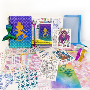 Set di Scrittura con Quaderno a Fogli Mobili 'Sirena Galassia Cosmica' da 45 Pezzi per Ragazze, 90 Fogli, Regalo Creativo con Design <span class=keywords><strong>Unicorno</strong></span> Magico - Product Image 6