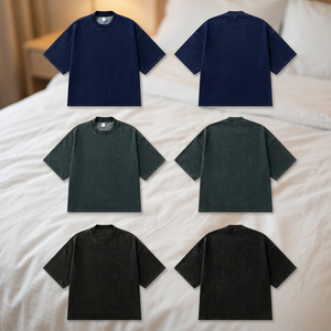 เสื้อยืดแขนสั้นสีพื้นสไตล์อเมริกันสตรีทแบรนด์ดัง รุ่นใหม่ประจำฤดูร้อนปี 2026 ลุคสบายๆ - Product Image 1