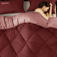 Juego de ropa de cama suave y gruesa, edredón liso de alta calidad, gran oferta, de fábrica, nuevo diseño