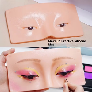 Planche d'entraînement de maquillage réutilisable en gros - Panneau réaliste visage et sourcils/yeux facilement déplaçable pour débutants GZ RTS Commande mixte en vrac - Product Image 2