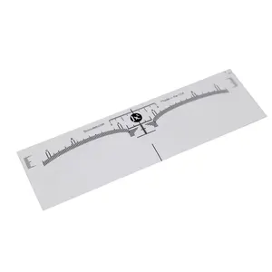 Transparent eyebrow lamination ruler stickers fine scale tattoo stencil eyebrow ruler