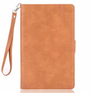 Étui portefeuille rétro en cuir tpu + pu pour <span class=keywords><strong>HUAWEI</strong></span> <span class=keywords><strong>MediaPad</strong></span> <span class=keywords><strong>T5</strong></span>, 10.1 pouces, avec support, fentes pour cartes, étui pour <span class=keywords><strong>tablette</strong></span> - Product Image 4