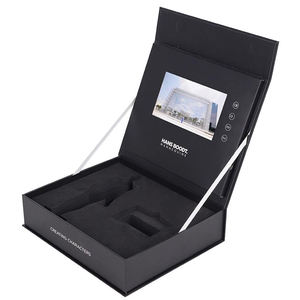 Maßgeschneiderte <span class=keywords><strong>Promo</strong></span>-LCD-Video-Broschürenbox, Video-Geschenkbox, LCD-Bildschirm-Videobox - Product Image 3