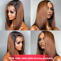 Peluca Bob SDD de Cabello Liso Vietnamita HD 2*6 5*5 13*6, Venta al por Mayor de Fábrica, Peluca Bob con Frente de Encaje Barata y en Oferta para Mujeres