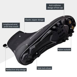 HBG 1592 Scarpe da <span class=keywords><strong>Ciclismo</strong></span> Invernali Calde e Resistenti al Freddo Antivento e Antischizzo da Mountain Bike Design Originale 1 Paio - Product Image 4