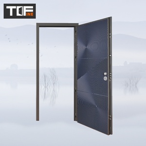 Puerta <span class=keywords><strong>de</strong></span> Acero Metálica Impermeable <span class=keywords><strong>de</strong></span> Diseño Popular, Puerta <span class=keywords><strong>Exterior</strong></span> <span class=keywords><strong>de</strong></span> Hierro con Múltiples Cerraduras y Goma <span class=keywords><strong>de</strong></span> Reducción <span class=keywords><strong>de</strong></span> Sonido, Sin Reseñas Todavía - Product Image 3